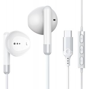 KALANKA-&Eacute;couteurs USB C pour Samsung Galaxy S25 S24 S23 S22 Ultra S21 A53 A33 5G, HiFi St&eacute;r&eacute;o Ecouteurs Filaire USB C avec Micro, pour iPhone 16 Pro Max Huawei P60 Pixel 8 7 Pro 6a iPad 10 iPad Air 5 - Neuf