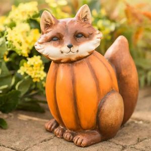 Jardin créatif Automne Citrouille Hibou Tortue Renard Sculpture Extérieur - Neuf