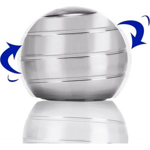 Kinetic Desk Toy Desktop Metal Spinner Ball Gyroscope avec illusion d'optique pour soulager le stress - Neuf