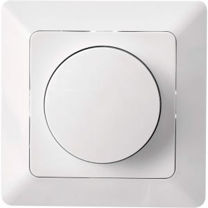 KAL-A6003.0 Bouton Lampes Led Et Halogènes Encastré Variateur Rotatif 7-110 W/Va, Blanc - Neuf