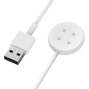 TZF-Chargeur Compatible avec Google Pixel Watch 3/Pixel Watch 2, Station de Charge Magn&eacute;tique avec C&acirc;ble de Chargement USB de 1M pour Fitbit Ace LTE/Versa 4/Versa 3/Sense 2/Sense, Blanc - Neuf