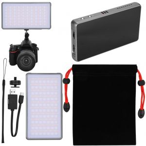 Lampe LED Ra96+ RGB 2500-8500K a gradation continue, eclairage de remplissage pour camera video, port Type-C - Neuf
