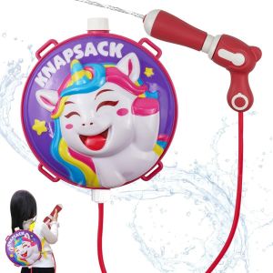 2000ml Pistolet À Eau Dessin Animé Enfant Sac À Dos Pistolet À Eau Avec Bretelles Réglables, Jouet À Eau Pour Plage, Piscine D'été, Jouet Aquatique De Fête D¿Été Pour Enfants Et Fille Et Garçons - Neuf