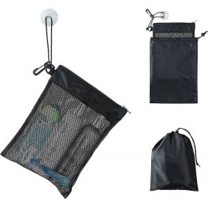Sac de douche PAC, panier de rangement en filet pour toilettes, 30,5 cm (L) x 22,9 cm (l), compact et leger. - Neuf