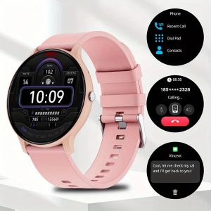 Laxasfit-Montre Connect&eacute;e Bluetooth Pour Homme Et Femme, &Eacute;tanche Ip68, Bracelet De Fitness, Cadrans Personnalis&eacute;s, Nouveaut&eacute; 2024 - Neuf