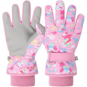 De 9 À 13 Ans Gants De Ski Pour Enfants Au Chaud Gants D'hiver Pour Garçon Fille Coupe-Vent La Neige Snowboard Cyclisme Équitation De Sport - Neuf