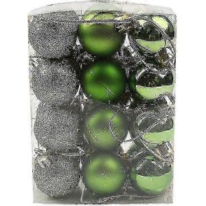 24 Pcs Rouge Ornement de No&euml;l Boules de 30mm pour les Vacances &agrave; D&eacute;cor de Mariage - Neuf