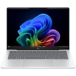 HP OmniBook 5 Next Gen AI 14-he0000sf Copilot+ PC Snapdragon X1-26-100 Ordinateur portable 14" 2K 16 Go LPDDR5x-SDRAM 512 Go SSD Wi-Fi 6E (802.11ax) Windows 11 Home Argent - Neuf