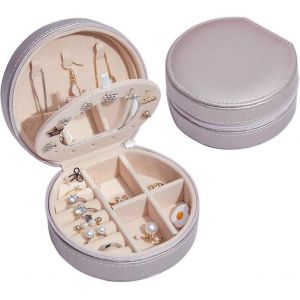 Boîte à Bijoux,Petit Organisateur De Bijoux De Voyage,Sacs De Rangement En Cuir PU Pour Support Po - Neuf