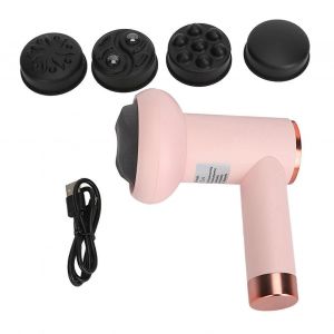 Appareil De Remodelage Corporel Portable, Masseur Anti-Cellulite Sans Fil Rechargeable, Pour Le Cou, La Taille Et Les &Eacute;paules, Bouton Rose - Neuf