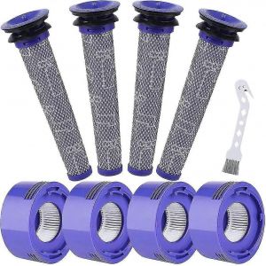 8 pièces de filtres pour aspirateur Dyson V7 V8 Sv10 Animal Absolute Motorhead,4 filtres de moteur de poste - Neuf