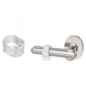 Lot de 15 butées de poignée de porte transparentes pour protéger les murs et les meubles (en forme de O) - Neuf