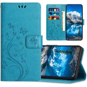 KAL-Coque Pour Redmi Note 9 / Redmi 10X 4G, Housse En Cuir Pu Avec Fonction De Support, Etui &Agrave; Rabat Portefeuille Coque Compatible Avec Redmi Note 9 / Redmi 10X 4G, Bleu - Neuf