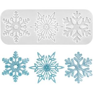 KAL-Moule En Silicone En Forme De Cristaux De Glace 1 | 3 Formes Différentes - Neuf