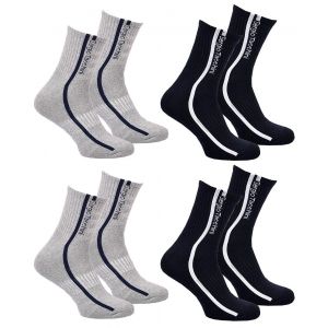 Chaussettes Quarter Sergio Tacchini Lot De 4 Paires Premium 2387 Quarter Ass - Neuf