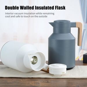 3 Carafe à Café Thermique 1L Carafe Thermique à Double Paroi Pot OB - Neuf