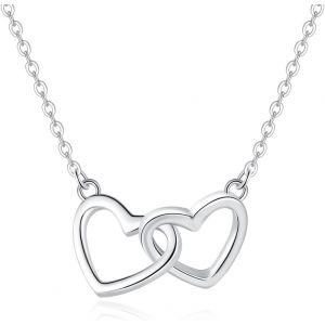 Kal-Collier Femme Personnalis&eacute;, Pendentif En Forme De Coeur, Inclus Pour Votre Fille Et Votre M&egrave;re. Anniversaire, No&euml;l, F&ecirc;te Des M&egrave;res, Saint ValentinU2026 - Neuf
