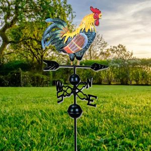 Nouvelhorizonstore-Coq Girouette, Girouette Coq De Decoration Exterieur, 35&iexcl;&Aacute;130cm Girouette En Fonte,Girouette En M&iquest;&iquest;Tal Avec Pour Jardin Arri&iquest;&iquest;Re Wind Direction Indicator - Neuf
