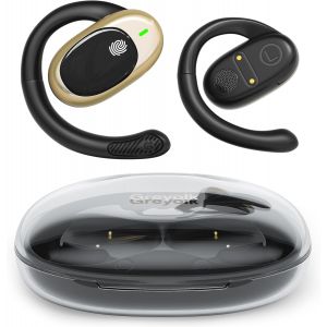 KALANKA-Ecouteur Traducteur Instantan&eacute;, 42 Heure Bluetooth 5.4 Ecouteurs sans Fil avec 156 Langues, 3 en 1 &Eacute;couteur AI Traduction Vocale Instantan&eacute;e, 6 Modes de Traduction pour Affaires/&Eacute;tudes, Noir - Neuf