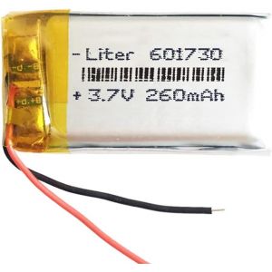 MEVRONISSHOP-Batterie 601730 LiPo 3.7V 260mAh 0.962Wh 1S 5C Liter Energy Battery pour l'&eacute;lectronique Rechargeable T&eacute;l&eacute;phone Portable Smartwatch GPS - Ne Convient Pas &agrave; la Radiocommande 32x17x6mm (260 - Neuf
