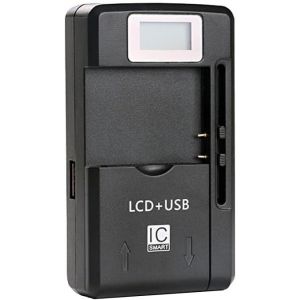 ERYI-Station De Charge Universelle Lcd Pour Batterie Li-Ion 3,7 V Jusqu'À 6,5 Cm, Station De Charge Réglable Compatible Avec De Nombreux Smartphones, Appareils Photo Numériques, Batteries Avec - Neuf