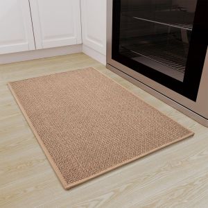 KALANKA-Tapis de Cuisine antidérapants Tapis Lavable en Machine absorbants et résistants aux Taches(Beige,50 * 80cm) - Neuf