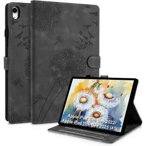 Pissenlit Coque Ipad 10eme Generation 10,9 Pouces En 2022,Ipad 11 Pouces(A16) 2025,Cuir Pu De Qualité Supérieure Pour Une Protection Complète À 360°,Conception De Motif De Pissenlit Unique, Bleu - Neuf