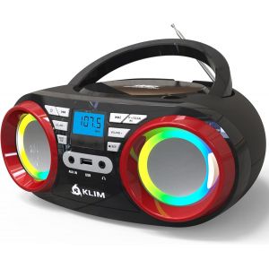 B3 Portable Lecteur CD Boombox avec Radio FM, Bluetooth, USB et AUX - Double Haut-Parleur Haute Qualité, Effets Sonores EQ, 20 Stations Préréglées, Compact et Léger - Neuf