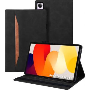 Pour Xiaomi Redmi Pad Se Coque 2023 11"", Tablette En Cuir Pu Adapt&eacute;e &Agrave; Xiaomi Redmi Pad Se 2023 11"", Style En Cuir Classique Avec Fonction Support, Noir - Neuf