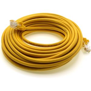 Câble Réseau Cat6 Cat 6-10X 1M - Rj45 Ethernet Lan Dsl Routeur Modem - Jaune - Neuf