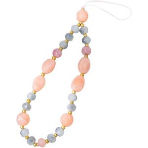 KAL-Cha&icirc;ne De T&eacute;l&eacute;phone Portable En Perles Diy, Cordon De T&eacute;l&eacute;phone Portable En Pierres Naturelles, Bracelets De Bijoux, Dragonne De T&eacute;l&eacute;phone Portable Perles Pour Femmes Filles (Rouge) - Neuf