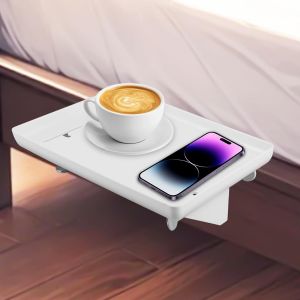 Étagère De Chevet Flottante, Table De Chevet Pour Lit Superposé Et Lit À Sommier Tapissier, Étagère De Lit À Suspendre, Table De Chevet À Clipser, Table D'appoint Avec Gestion Des Câbles, 32 X - Neuf