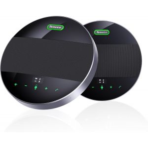 LETNERNY-M5B-Ex Haut-Parleur Et Microphone De Conférence Bluetooth, Enceinte Conférence Usb/Bluetooth/Sans Fil/Daisy-Chai r De Voix À 360°,30 Personnes Pour Pc Skype/Teams/Zoom/Réunion/Télétravail - Neuf