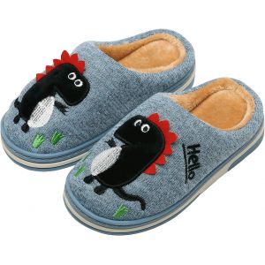 Ihkhu-Hiver Chaussons De Maison Enfants Chaudes Peluche Pantoufles De Coton D'intérieur À Dinosaure De Dessin Animé Pour Garçon Fille - Neuf