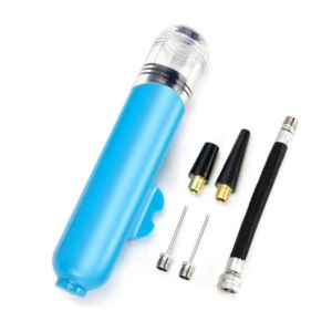 Mini Pompe &Agrave; Ballon Bidirectionnelle Pour Football,Basket-Ball,Volley-Ball,Jouet Bleu - Neuf