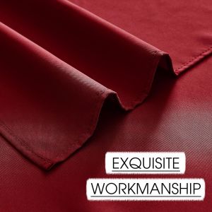 Nappe Noel Rectangulaire Anti Tache - Nappe Rouge Bordeaux 140x240 cm Couverts de Table Rectangle Etanche Imperm&eacute;able Facile &agrave; Entretien pour Salon Cuisine/Exterieur - Neuf