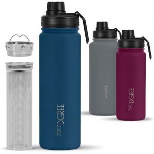 Gourde Isotherme 950ml ¿Nolimit¿ + Infuseur - Étanche, Sans Bpa, Compatible Boissons Gazeuses. Avec Bouchon À Vis. Idéale Pour Le Sport, L¿Extérieur Et Le Fitness - Neuf