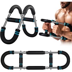 Checarzhn--No1-Twister Arm Trainer, 18-45,4 Kg, Renforcement De L'avant-Bras Réglable, Entraînement De La Poitrine, Entraînement De Force Réglable, Barre Portable Power Twister, Équipement D'exercice - Neuf