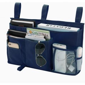 Bleu Marine - 1 Sac De Rangement Pour Lit Superposé, Sac De Rangement Suspendu, 8 Poches, Pour Lit De Dortoir, Lit D'hôpital, Barrière De Lit, Tissu Oxford 600d-Générique - Neuf