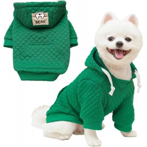 Kalanka-Sweat &Agrave; Capuche Pour Chiens De Petite Et Moyenne Taille, Chaud Sweatshirt Pourchiens, Pull Chaud - Manteau Pour Animaux De Compagnie, Pet V&ecirc;tements Veste Pour Chien Manteau Jumpsuit Costume - Neuf