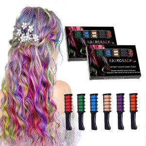 Craie Pour Cheveux Pour Les Filles Cadeaux De Noël Pour Les Filles De 7 8 9 10 11 12,Couleur De Cheveux Temporaire Lavable Pour Les Enfants,Craie Pour Cheveux Pour Les Enfants - Idéal - Neuf