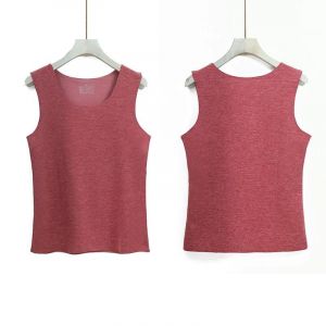 Gilet Thermique Patch En Soie Douce Débardeur Thermique Gilet Chauffant Sans Couture Léger Caraco Sans Manches Brossé Double Face Patch De Soie Prune Femme,Femmes Xl Taille Recommandée 155-163 Poids 100-11 - Neuf