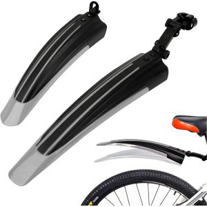 Kal-Ensemble De Garde-Boue De Vélo - Accessoires De Vtt - Protection Anti-Éclaboussures Portable Quick Release Réglable - Épais Avant Et Arrière - Pour Vtt, Vélo De Route, Vélo De Ville - Roues De - Neuf