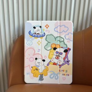 Chicslick-&Eacute;tui Intelligent Mignon Pour Ipad Air 11 M2 M3 2025 A16 11e Air 5e 4e Pro11 13 M4 M2 Air13 M2 M3 Ipad 10e 9e 8 7 10.2 10.5 9.7 Funda,Ipad Air13 2024 2025,Clair[X1890] - Neuf