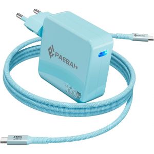 Chargeur 100w Usb C Pd 3.0 Gan Rapide Chargeur Pour Macbook Pro, Macbook Air, Google Pixelbook, Thinkpad, Dell Xps, Ipad, Galaxy S24/S23, Iphone 15/Pro Et Autres Appareils De Type C - Neuf