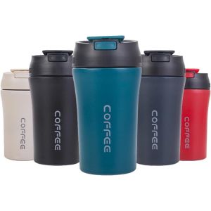 Eryi-Mug Isotherme 400ml - Thermos Café Étanche En Acier Inoxydable, Tasse Isotherme Sans Bpa, Mug Isotherme Cafe 100% Hermétique (*Vert) - Neuf