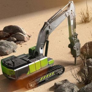 Voiture jouet pour enfants, excavatrice, voiture d'ing&eacute;nierie, jeu de jeu, perceuse, poin&ccedil;on - Neuf