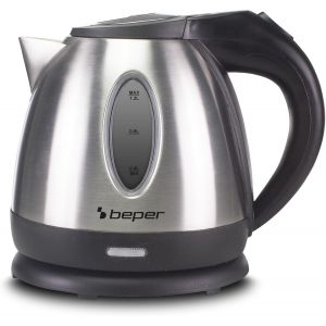 P101Bol001 Bouilloire &Eacute;lectrique, 1630 W, 1,2 Litre, Plastique Et Acier, Sans Fil, Acier/Noir - Neuf