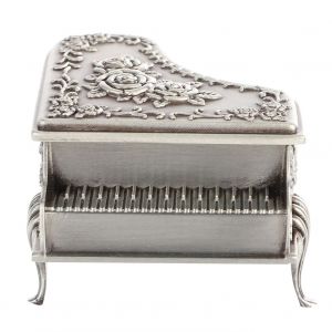 Boite De Rangement Vintage En Alliage Gaufre En Forme De Piano, Porte-Bijoux Decoratif (S) - Neuf