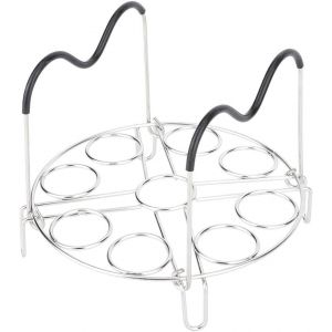 Jexnovashop-Support &Agrave; ?Ufs &Agrave; La Vapeur, Support Vapeur Oeufs, Support &Agrave; ?Ufs Pour ?Ufs Durs, Support De Cuisson &Agrave; ?Ufs Avec Poign&eacute;es En Silicone R&eacute;sistantes &Agrave; La Chaleur, Plateau &Agrave; Vapeur En Acier In - Neuf